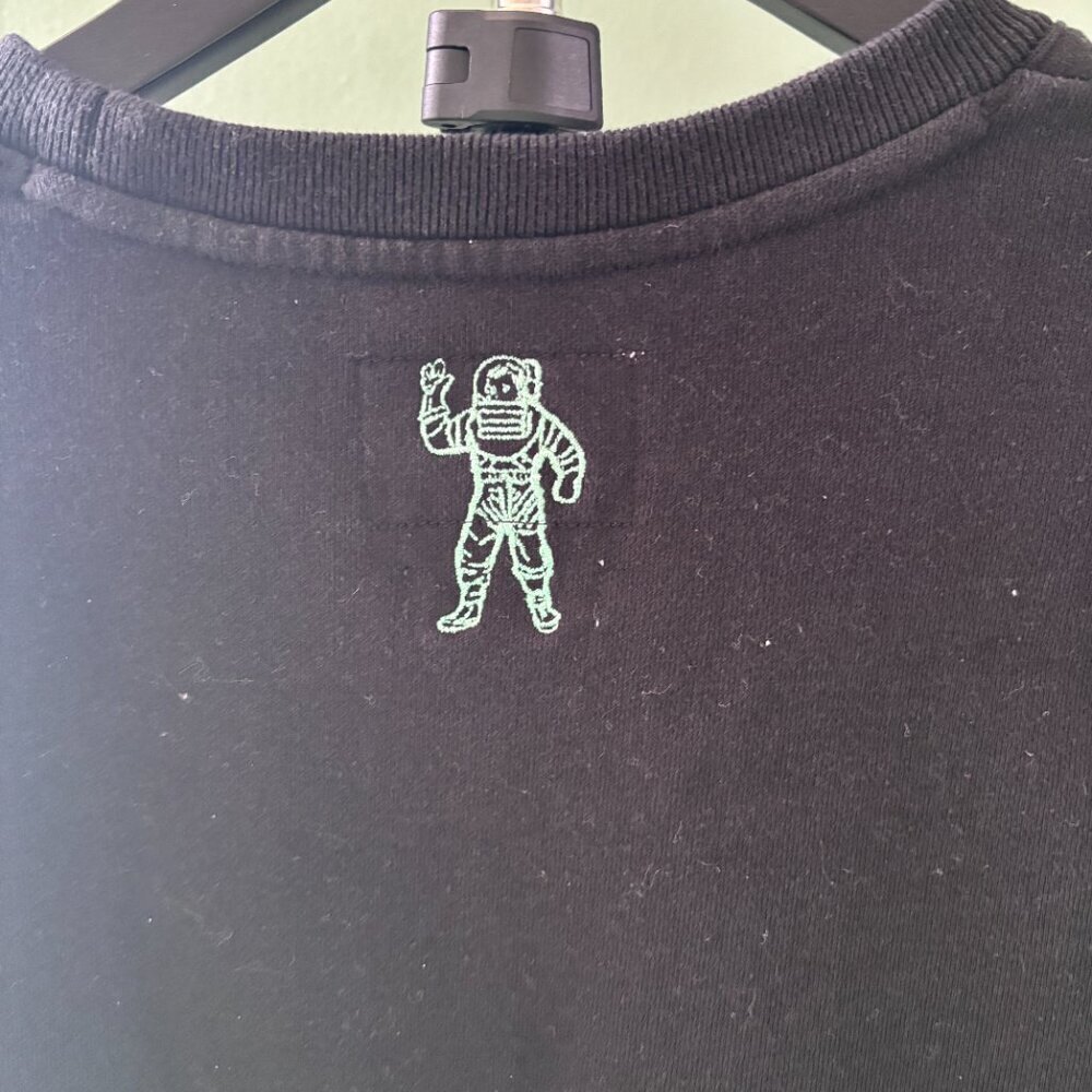 Billionaire Boys Club BBC Classic Crew Sweatshirt Mens S Black Embroidered Logo - Picture 5 of 9